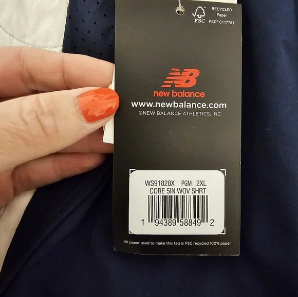 New Balance Navy Blue Polyester Active Shorts Women's Plus Size 2XL NWT - Picture 3 of 9